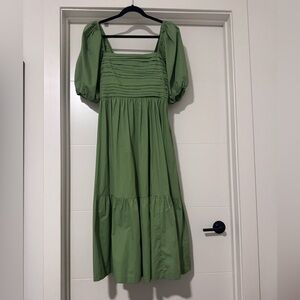 Abercrombie & Fitch Green Long Sleeve Dress